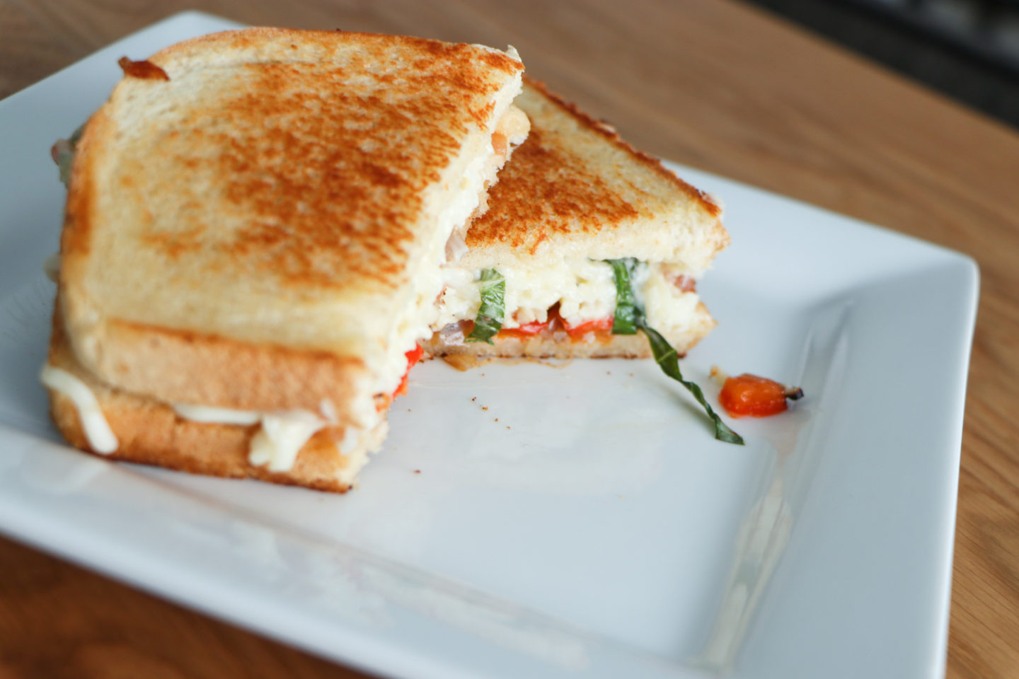 grilled cheese on a plate